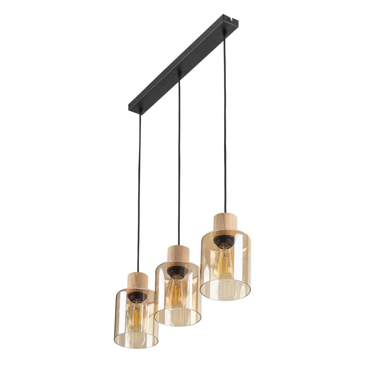 Lampa wisząca TK-Lighting ORSON TKL4568 kolor - sosna - czarny styl Nowoczesny  Minimalistyczny