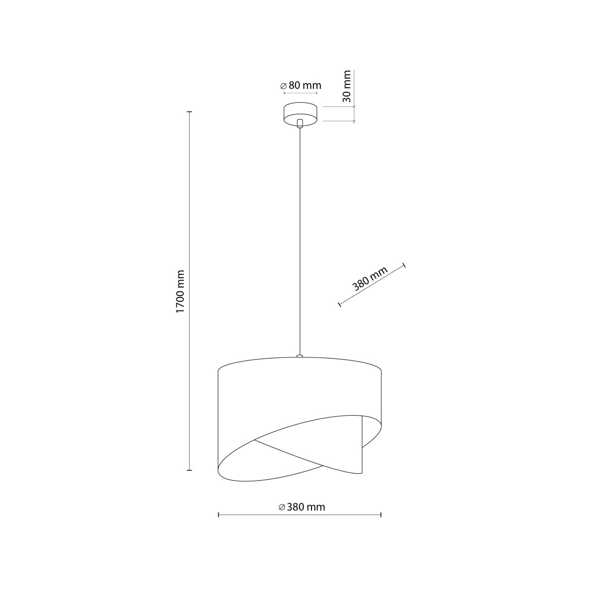 Lampa wisząca TK-Lighting GRANT TKL4823  Lampa sufitowa kolor - czarny - złoty styl Nowoczesny  Glamour