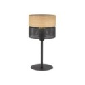 Lampka nocna TK-Lighting NICOL TKL5124 kolor - czarny - brązowy styl Nowoczesny  Boho