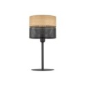Lampka nocna TK-Lighting NICOL TKL5124 kolor - czarny - brązowy styl Nowoczesny  Boho