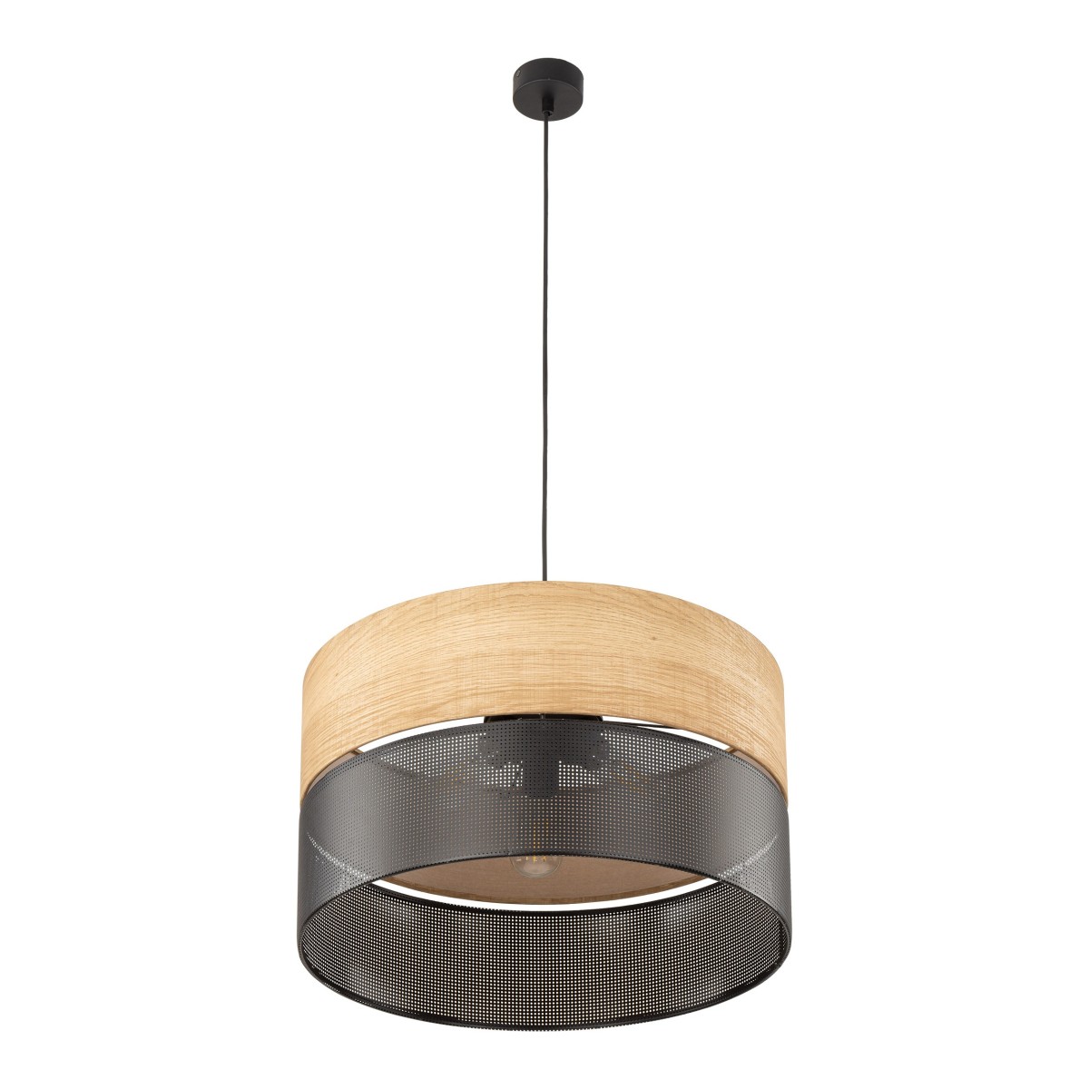 Lampa wisząca TK-Lighting NICOL TKL4798 kolor - czarny - brązowy styl Nowoczesny  Boho