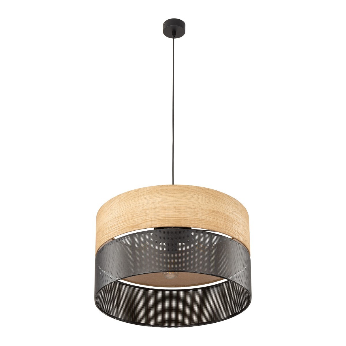 Lampa wisząca TK-Lighting NICOL TKL4798 kolor - czarny - brązowy styl Nowoczesny  Boho