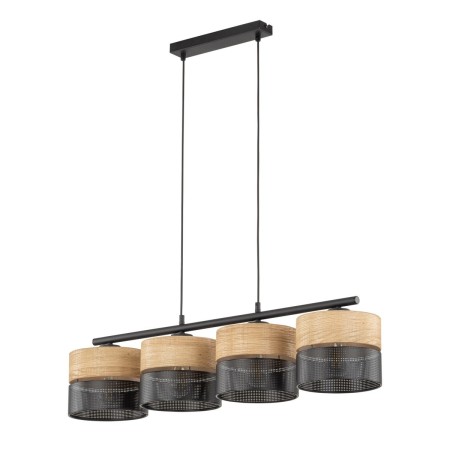 Lampa wisząca TK-Lighting NICOL TKL4802  Lampa sufitowa kolor - czarny - beżowy styl Nowoczesny  Boho