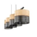 Lampa wisząca TK-Lighting NICOL TKL4802  Lampa sufitowa kolor - czarny - beżowy styl Nowoczesny  Boho