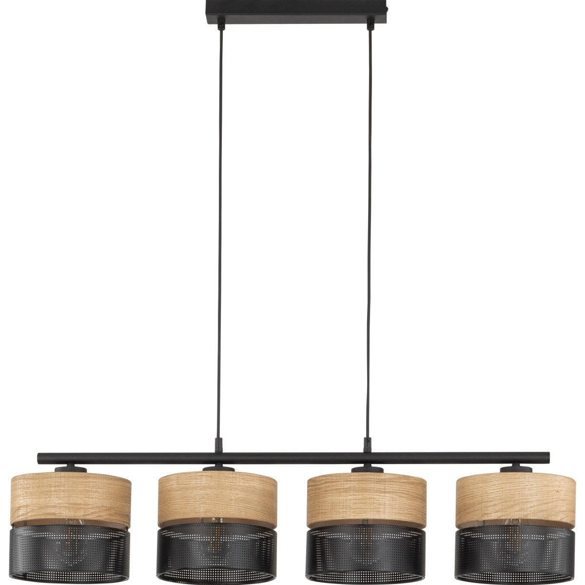 Lampa wisząca TK-Lighting NICOL TKL4802  Lampa sufitowa kolor - czarny - beżowy styl Nowoczesny  Boho