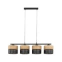 Lampa wisząca TK-Lighting NICOL TKL4802  Lampa sufitowa kolor - czarny - beżowy styl Nowoczesny  Boho