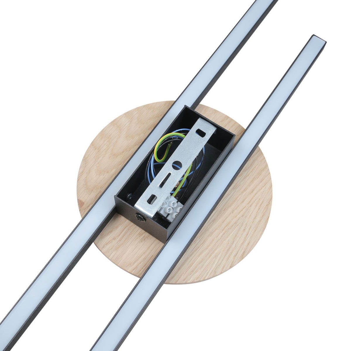 Lampa ścienna TK-Lighting JAVA TKL1369  Kinkiet kolor - sosna - czarny styl Nowoczesny  Industrialny