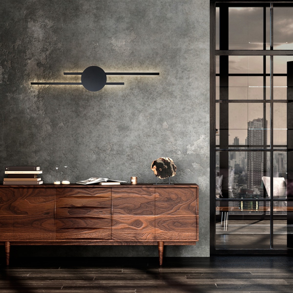 Kinkiet TK-Lighting JAVA TKL1367 kolor - czarny styl Nowoczesny  Industrialny