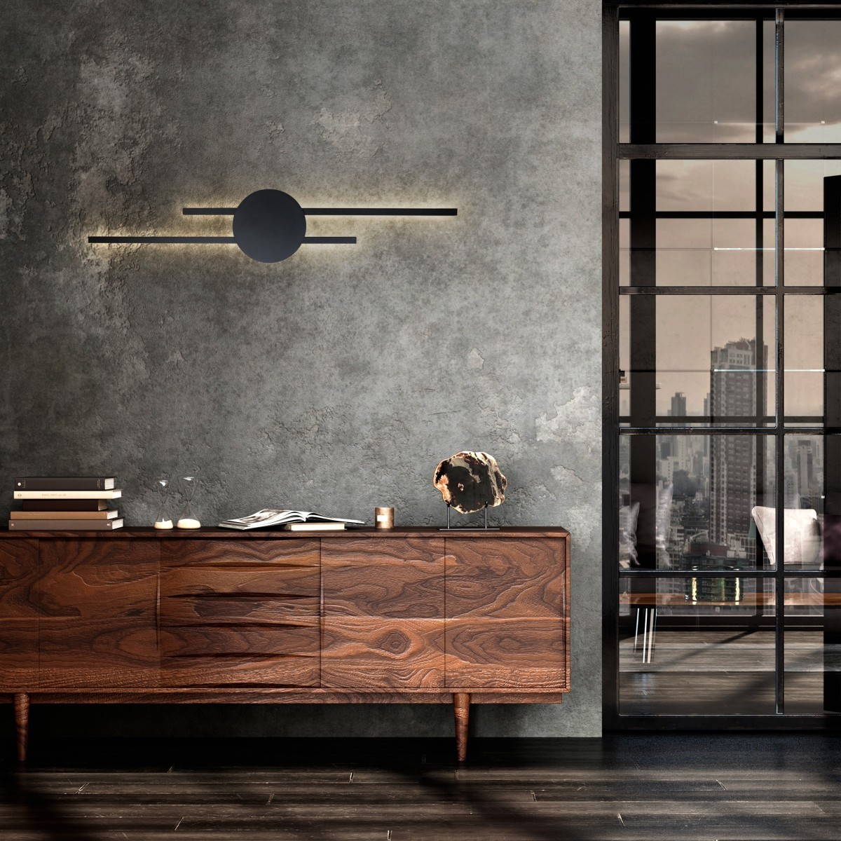 Kinkiet TK-Lighting JAVA TKL1367 kolor - czarny styl Nowoczesny  Industrialny