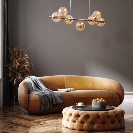 Lampa wisząca TK-Lighting ESTERA TKL5668  Lampa ścienna kolor - złoty - bursztynowy styl Nowoczesny  Glamour