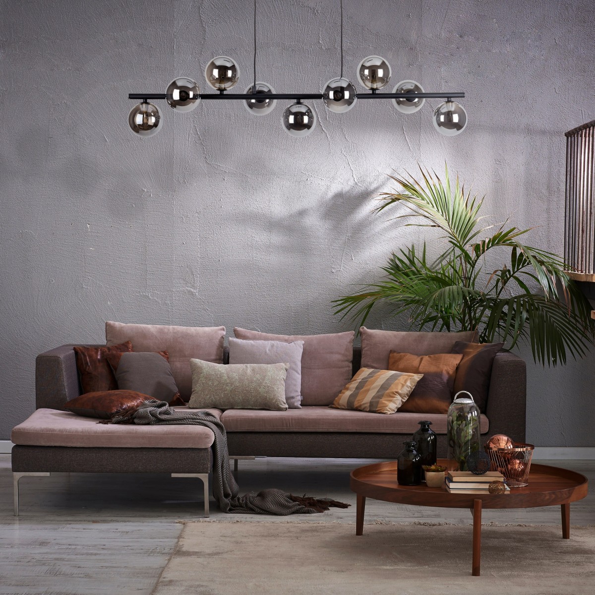 Lampa wisząca TK-Lighting ESTERA TKL5667  Lampa sufitowa kolor - czarny - grafitowy styl Nowoczesny  Glamour