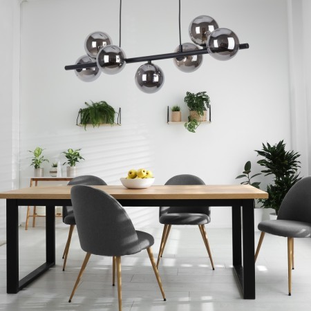 Lampa wisząca TK-Lighting ESTERA TKL5666  Lampa sufitowa kolor - czarny - grafitowy styl Nowoczesny  Glamour