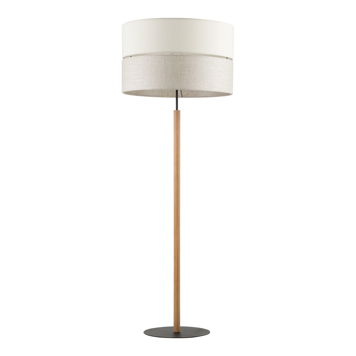 Lampa podłogowa TK-Lighting ECO TKL5597 kolor - sosna - czarny styl Boho  Skandynawski