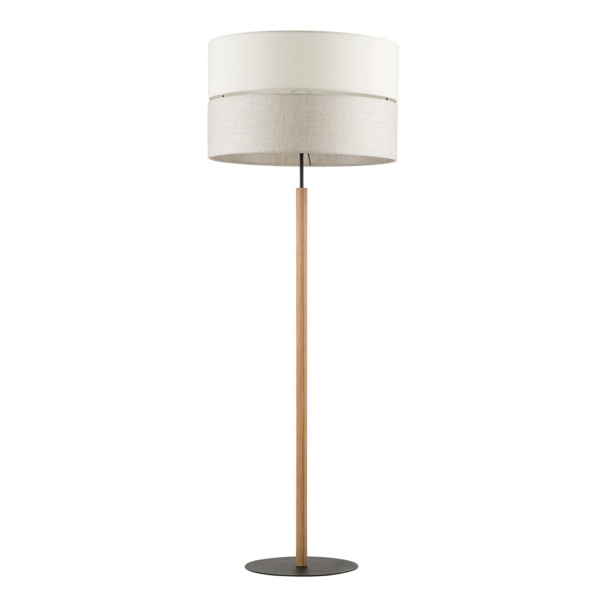 Lampa podłogowa TK-Lighting ECO TKL5597 kolor - sosna - czarny styl Boho  Skandynawski