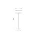 Lampa podłogowa TK-Lighting ECO TKL5597 kolor - sosna - czarny styl Boho  Skandynawski