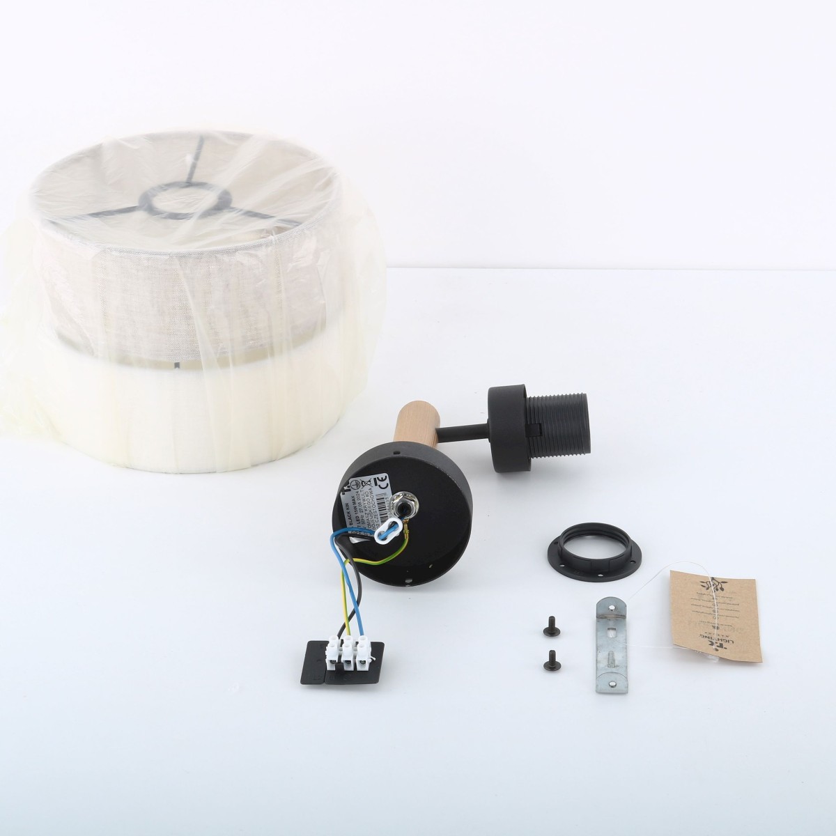 Kinkiet TK-Lighting ECO TKL5776 kolor - sosna - czarny styl Boho  Skandynawski