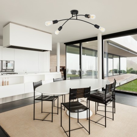 Lampa sufitowa TK-Lighting HELIX TKL4687 kolor - czarny styl Nowoczesny  Minimalistyczny