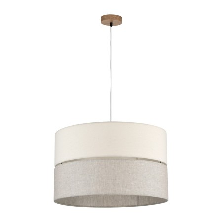 Lampa wisząca TK-Lighting ECO TKL5773  Lampa sufitowa kolor - czarny - len styl Boho  Skandynawski