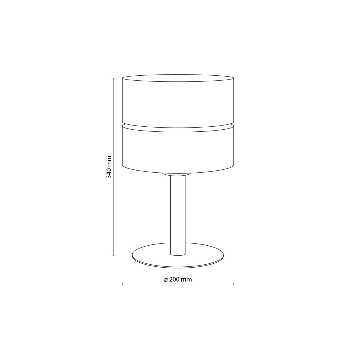 Lampka nocna TK-Lighting ECO TKL5596 kolor - sosna - czarny styl Boho  Skandynawski