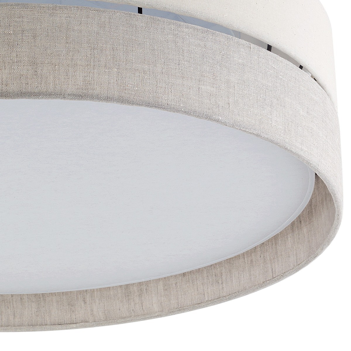 Lampa sufitowa TK-Lighting ECO TKL5774  Lampa ścienna kolor - biały - len styl Boho  Skandynawski