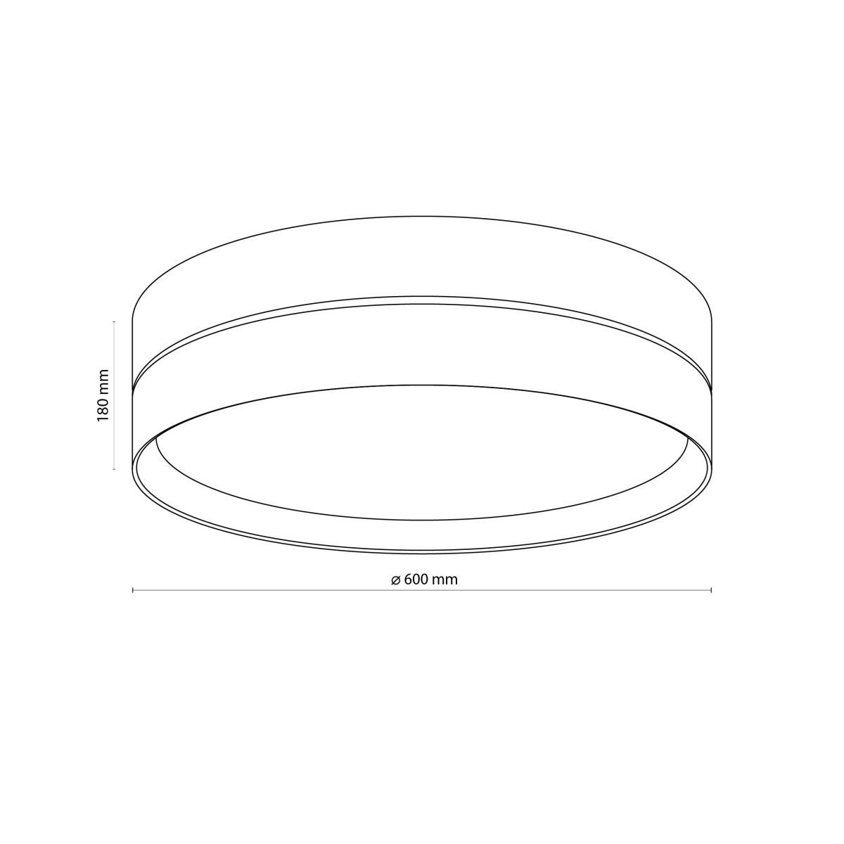 Lampa sufitowa TK-Lighting ECO TKL5774  Lampa ścienna kolor - biały - len styl Boho  Skandynawski