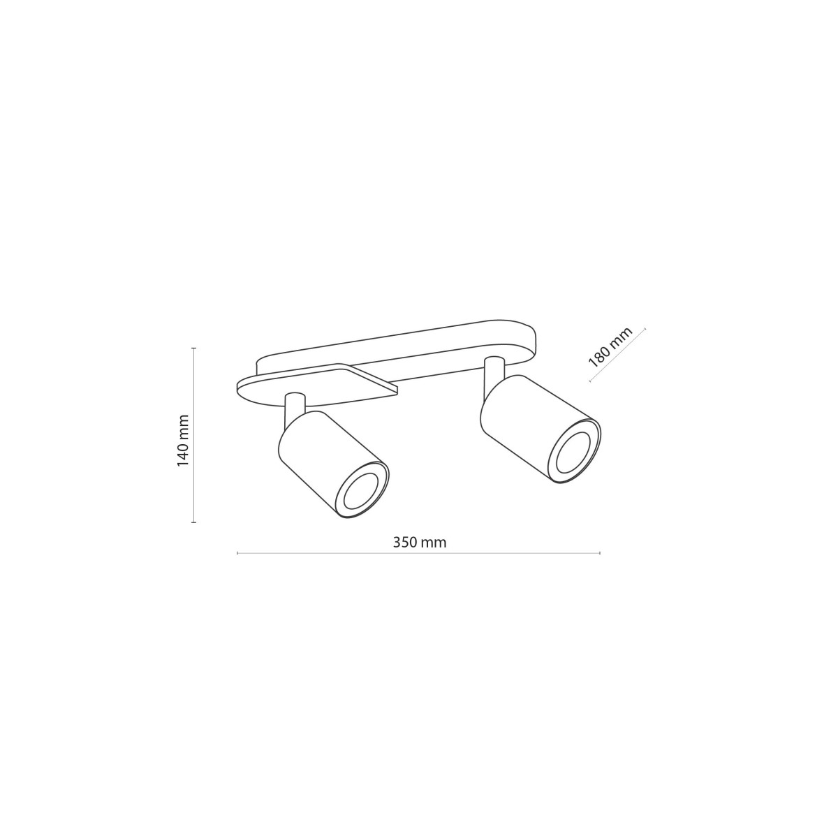 Lampa sufitowa TK-Lighting COVER TKL4674  Lampa ścienna kolor - orzech - czarny styl Klasyczny  Rustykalny