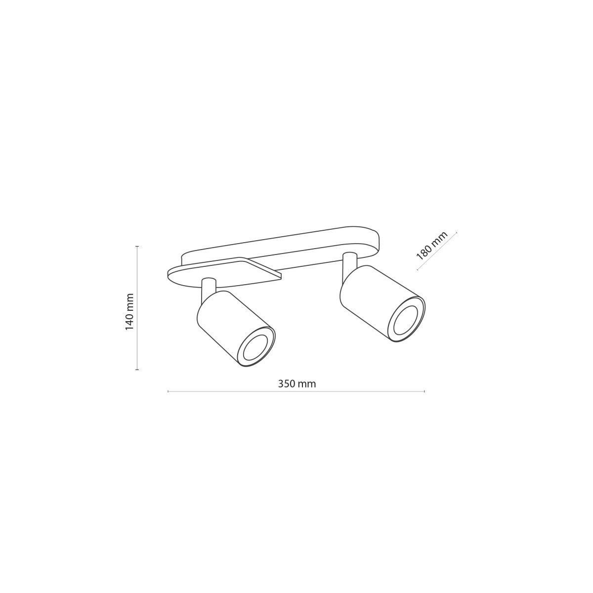 Lampa sufitowa TK-Lighting COVER TKL4674  Lampa ścienna kolor - orzech - czarny styl Klasyczny  Rustykalny