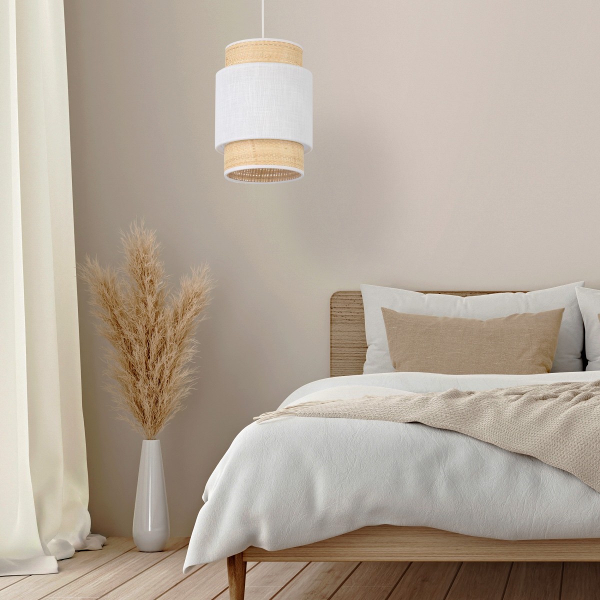 Lampa wisząca TK-Lighting BOHO TKL5652 kolor - biały styl Boho  Scandic-eco