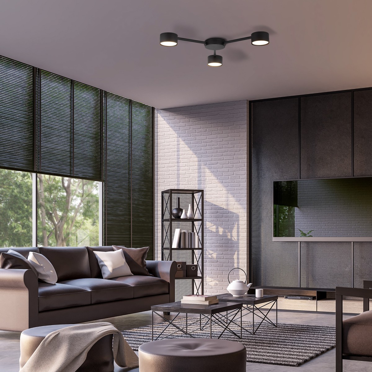 Lampa sufitowa TK-Lighting AVIA TKL4689 kolor - czarny styl Nowoczesny  Industrialny