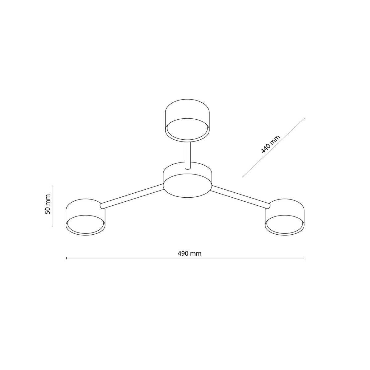 Lampa sufitowa TK-Lighting AVIA TKL4689 kolor - czarny styl Nowoczesny  Industrialny