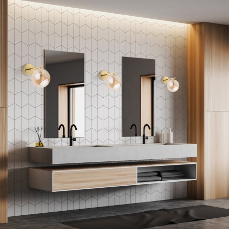 Lampa ścienna TK-Lighting ESTERA TKL4778  Kinkiet kolor - złoty - bursztynowy styl Nowoczesny  Loftowy