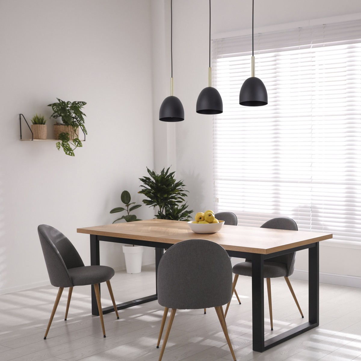 Lampa wisząca TK-Lighting NORD TKL4871  Lampa sufitowa kolor - sosna - czarny styl Nowoczesny  Skandynawski