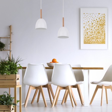 Lampa wisząca TK-Lighting NORD TKL4868  Lampa sufitowa kolor - biały - sosna styl Nowoczesny  Loftowy