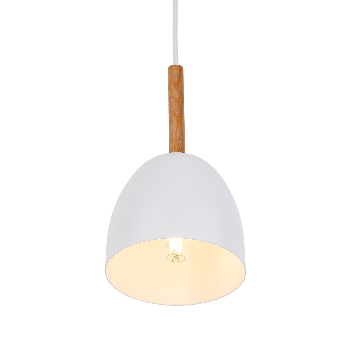 Lampa wisząca TK-Lighting NORD TKL4868  Lampa sufitowa kolor - biały - sosna styl Nowoczesny  Loftowy