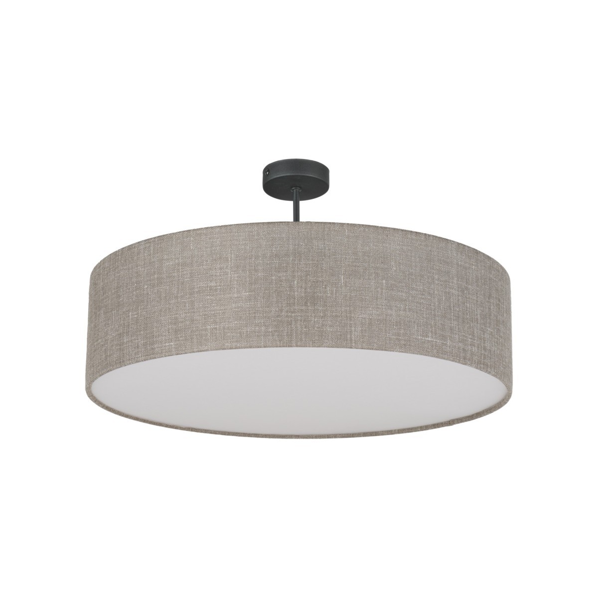 Lampa wisząca TK-Lighting RONDO TKL6248  Lampa sufitowa kolor - czarny - len styl Klasyczny  Minimalistyczny