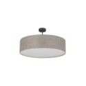 Lampa wisząca TK-Lighting RONDO TKL6248  Lampa sufitowa kolor - czarny - len styl Klasyczny  Minimalistyczny