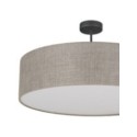 Lampa wisząca TK-Lighting RONDO TKL6248  Lampa sufitowa kolor - czarny - len styl Klasyczny  Minimalistyczny