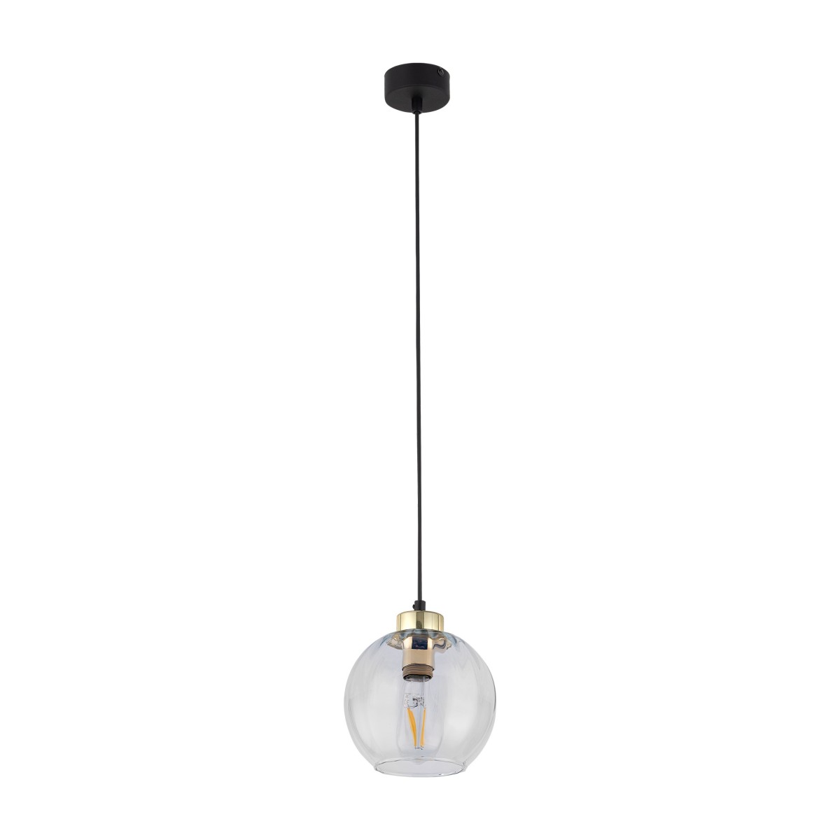 Lampa wisząca TK-Lighting DEVI TKL4646 kolor - złoty - czarny styl Klasyczny  Glamour