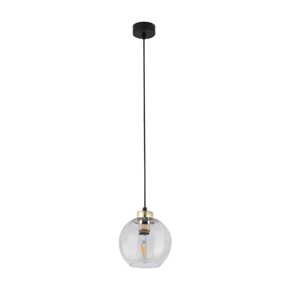 Lampa wisząca TK-Lighting DEVI TKL4646 kolor - złoty - czarny styl Klasyczny  Glamour