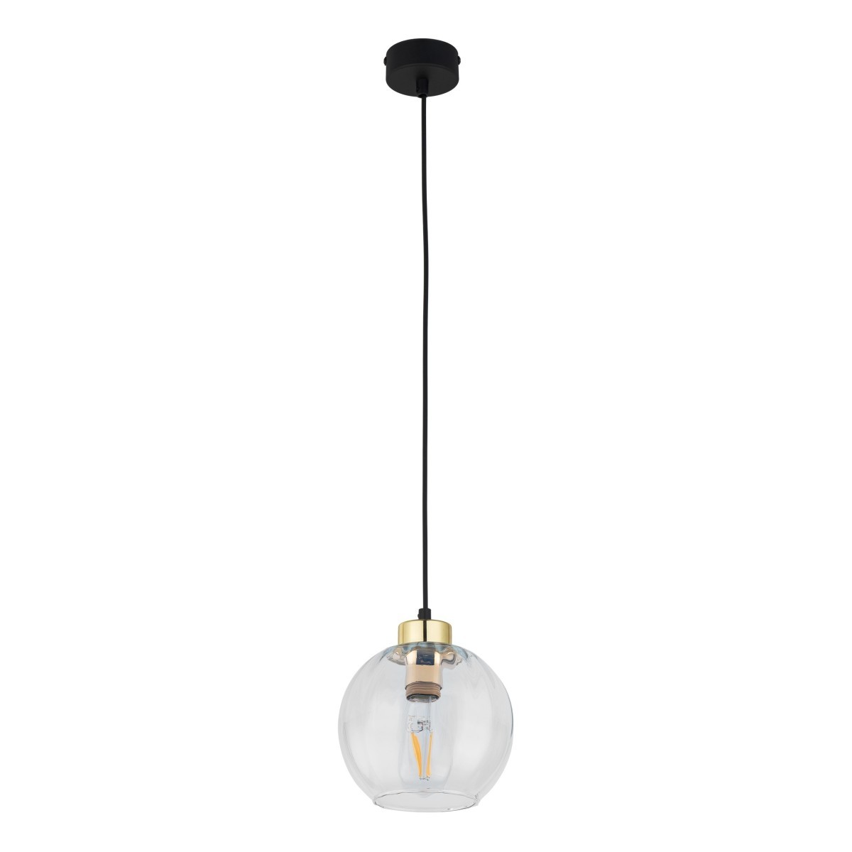 Lampa wisząca TK-Lighting DEVI TKL4646 kolor - złoty - czarny styl Klasyczny  Glamour