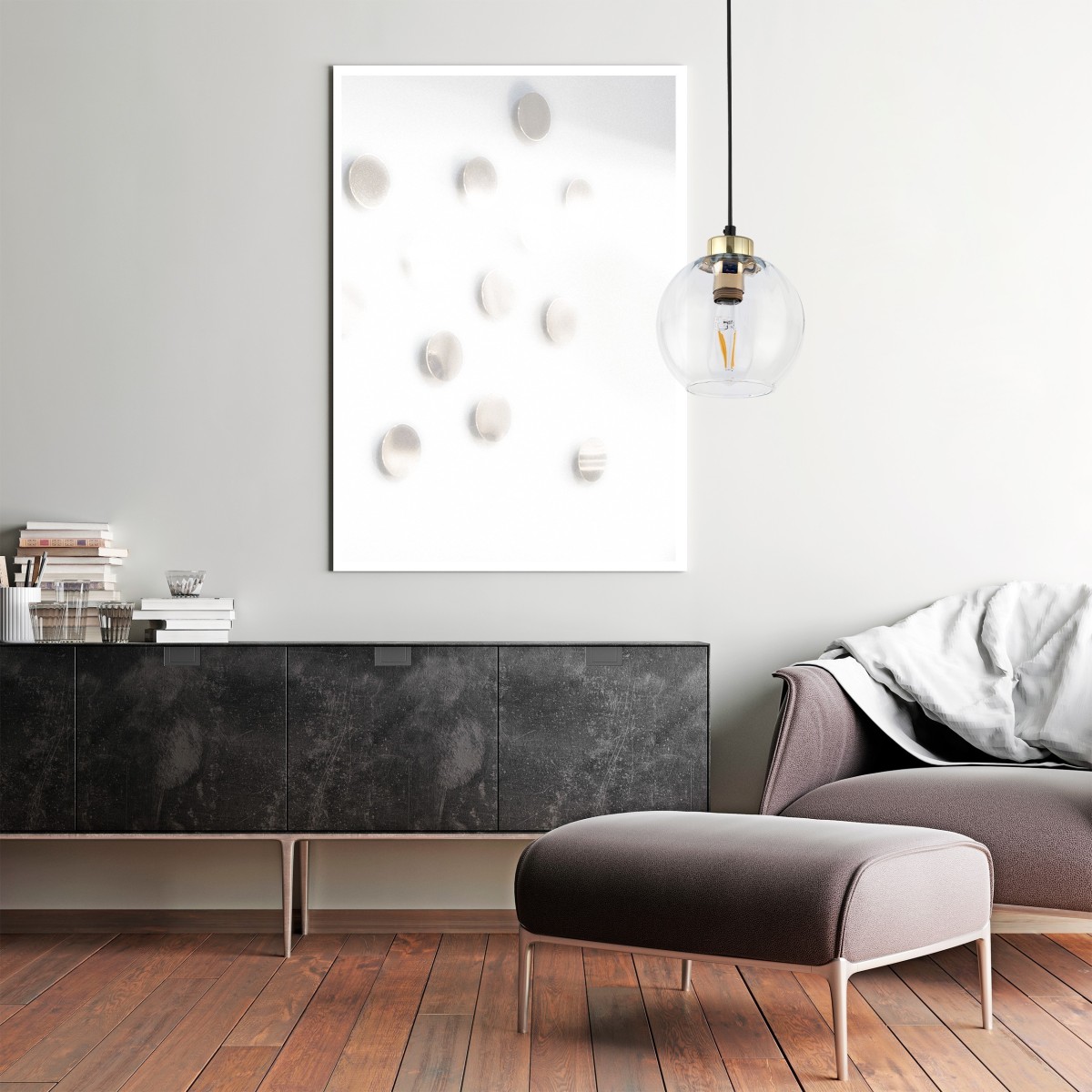 Lampa wisząca TK-Lighting DEVI TKL4646 kolor - złoty - czarny styl Klasyczny  Glamour