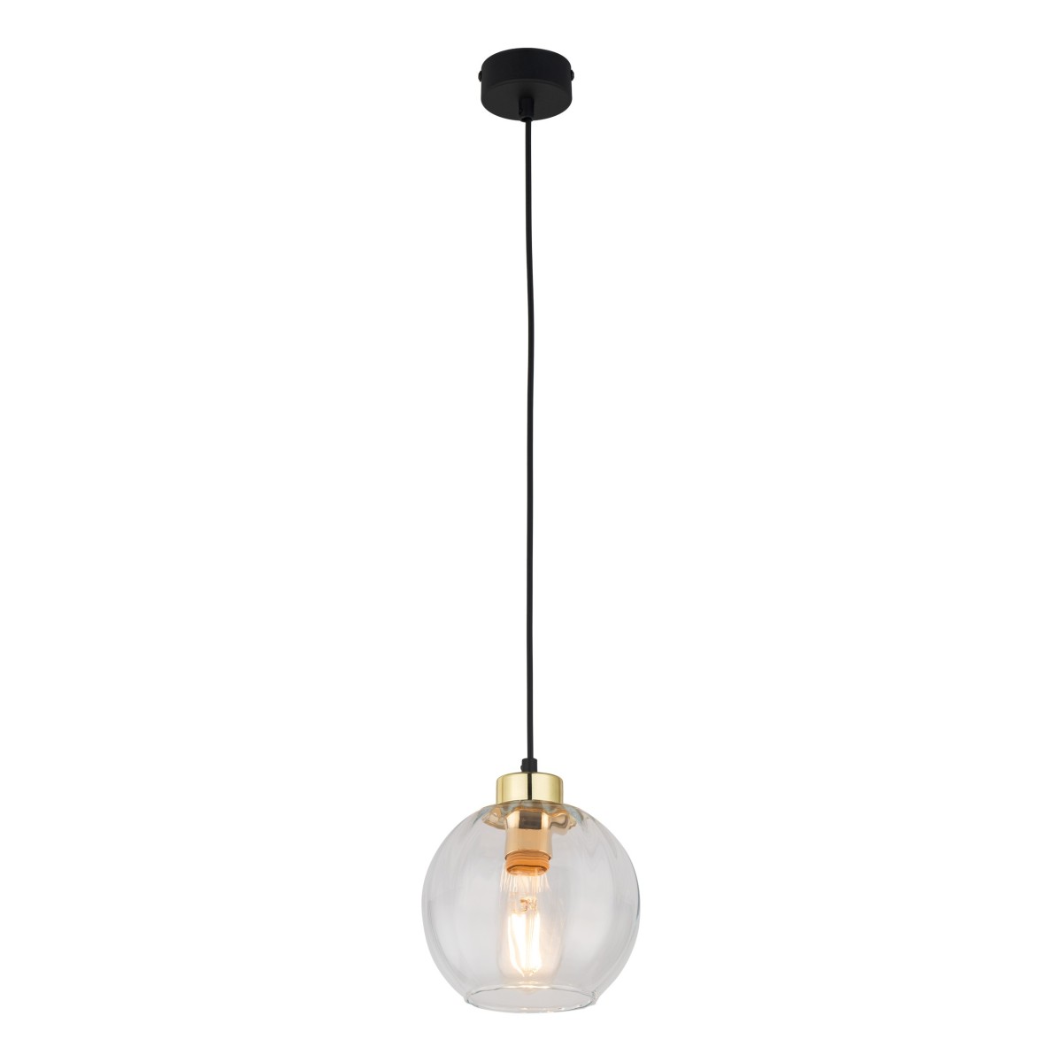 Lampa wisząca TK-Lighting DEVI TKL4646 kolor - złoty - czarny styl Klasyczny  Glamour