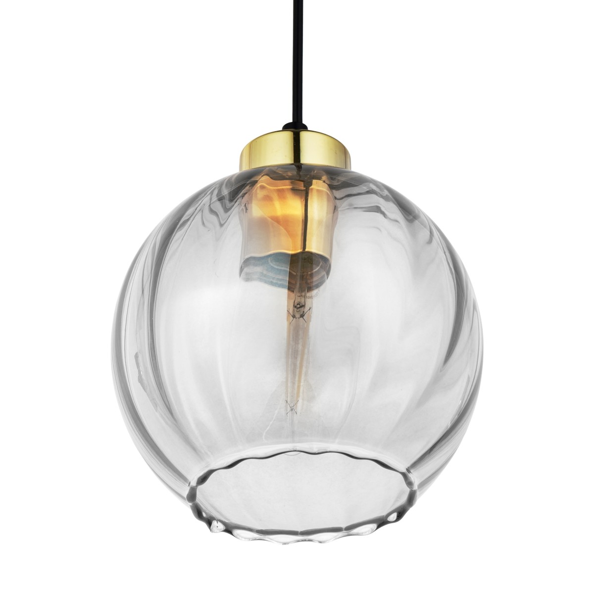 Lampa wisząca TK-Lighting DEVI TKL4646 kolor - złoty - czarny styl Klasyczny  Glamour