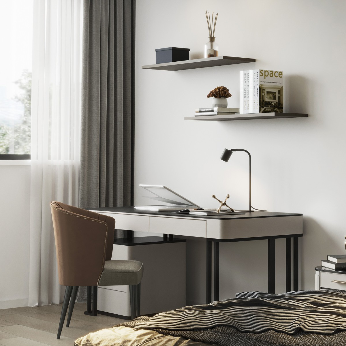 Lampka nocna TK-Lighting LOGAN TKL5414 kolor - czarny styl Nowoczesny  Minimalistyczny