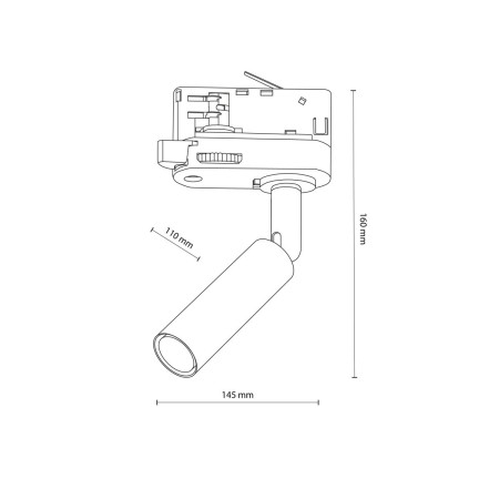 Systemy szynowe TK-Lighting TRACER TKL4847  Lampa sufitowa kolor - czarny styl Nowoczesny  Industrialny