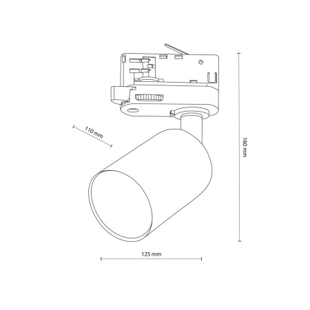 Lampa sufitowa TK-Lighting TRACER TKL4849  Systemy szynowe kolor - biały styl Nowoczesny  Loftowy