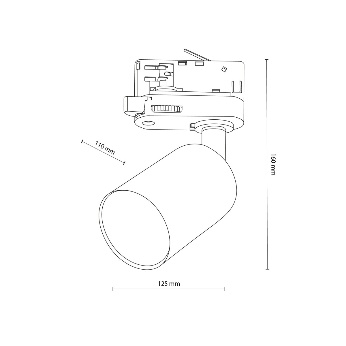 Lampa sufitowa TK-Lighting TRACER TKL4849  Systemy szynowe kolor - biały styl Nowoczesny  Loftowy