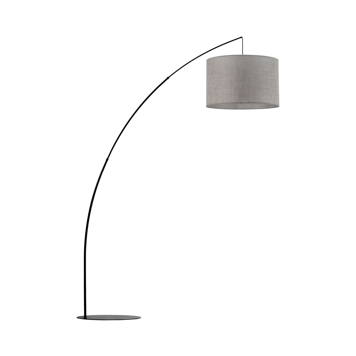 Lampa podłogowa TK-Lighting MOBY TKL5487 kolor - czarny - szary styl Nowoczesny  Minimalistyczny