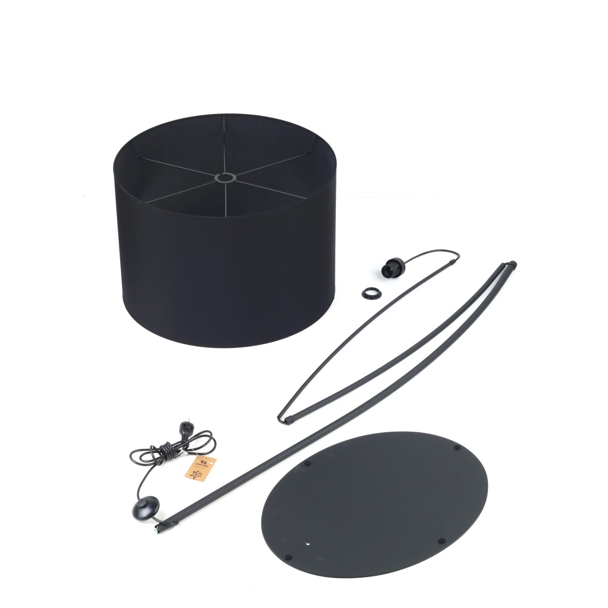 Lampa podłogowa TK-Lighting MOBY TKL5485 kolor - czarny styl Nowoczesny  Minimalistyczny