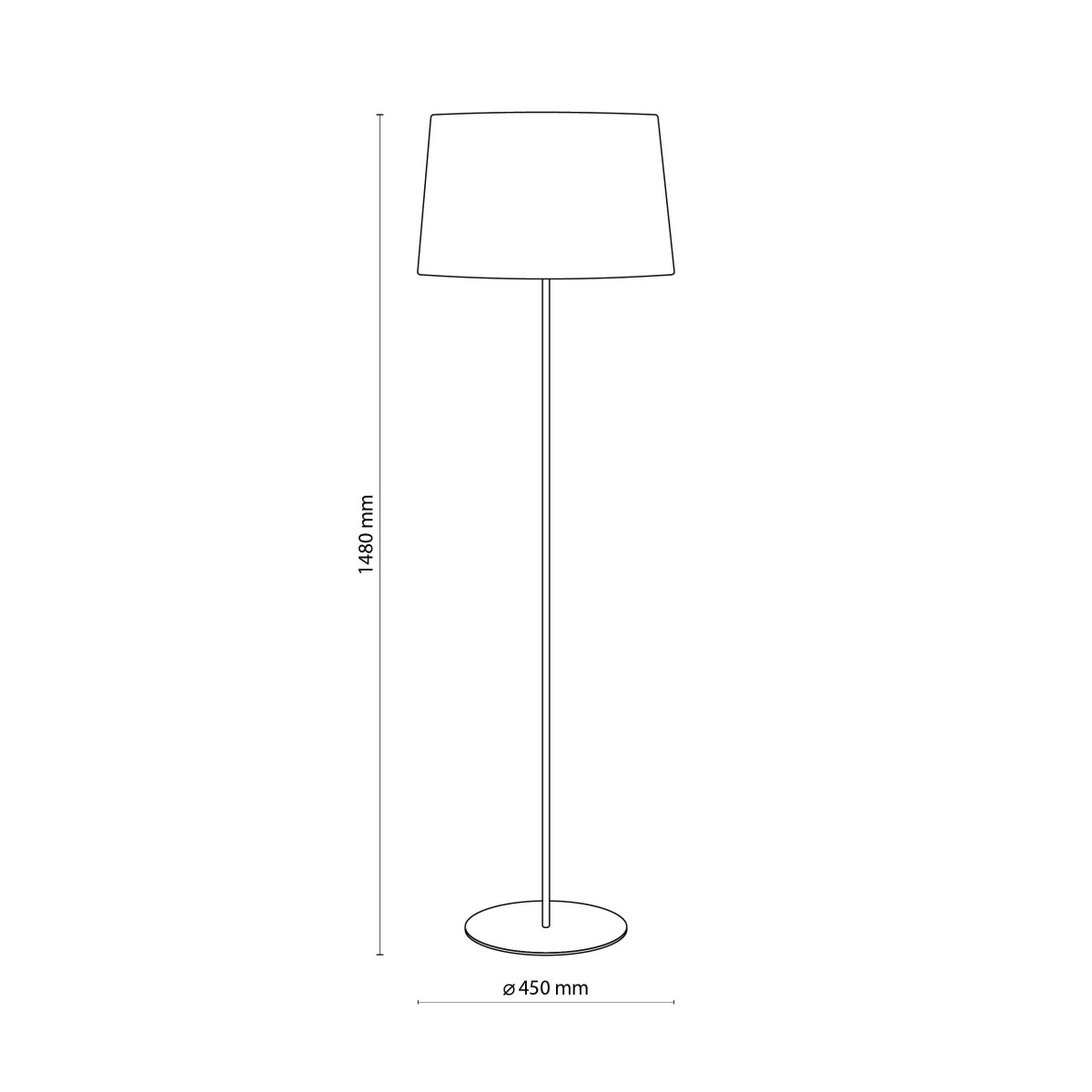 Lampa podłogowa TK-Lighting MAJA TKL5547 kolor - czarny - biały styl Nowoczesny  Loftowy